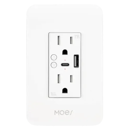 Moes Smart WiFi 2 USB Wall Outlet