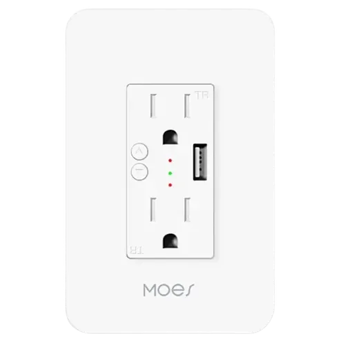 Moes Smart WiFi USB Wall Outlet